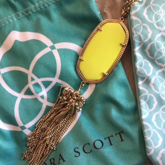 Kendra Scott Neon Rayne Necklace Elle Earrings Set - Picture 4 of 7